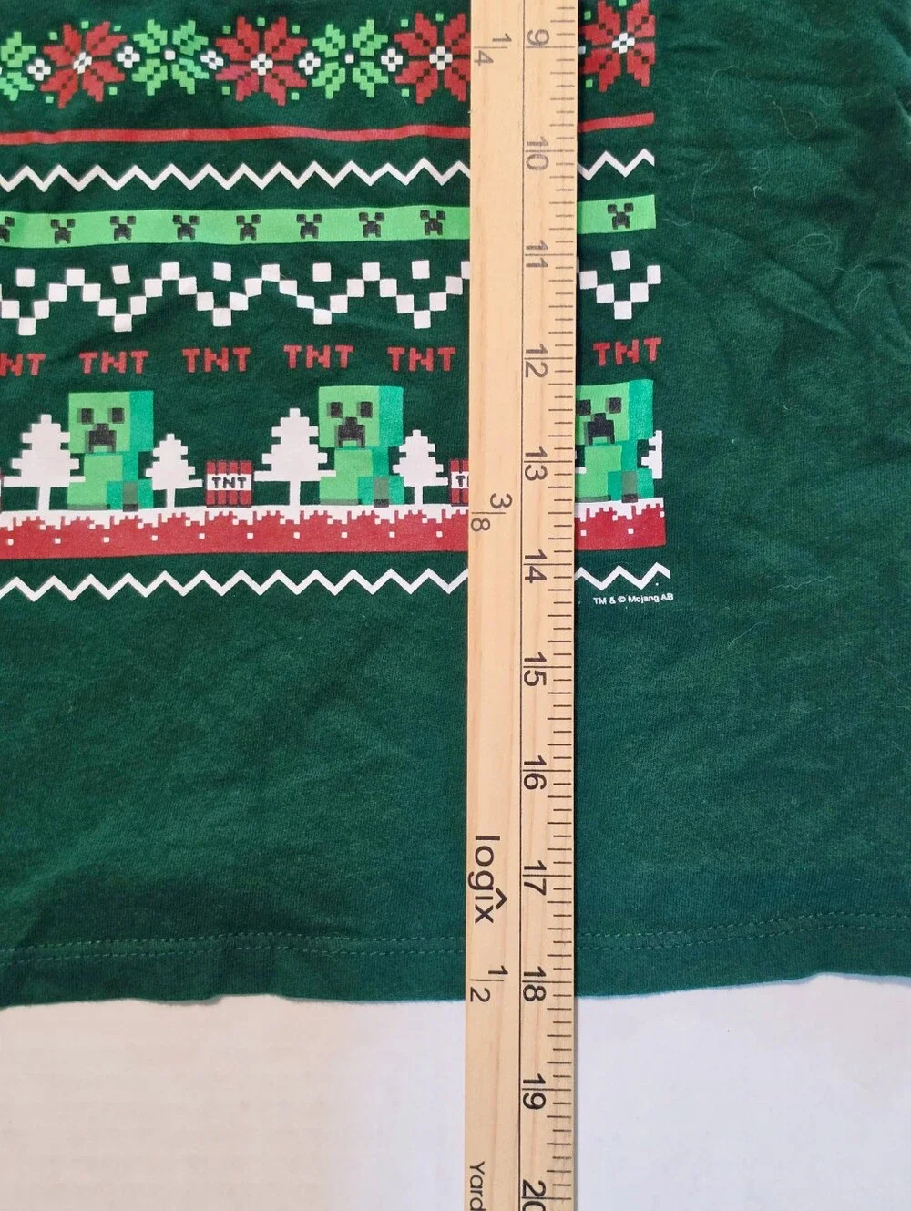 Gap Kids Christmas Minecraft Graphic T-Shirt sz Small
